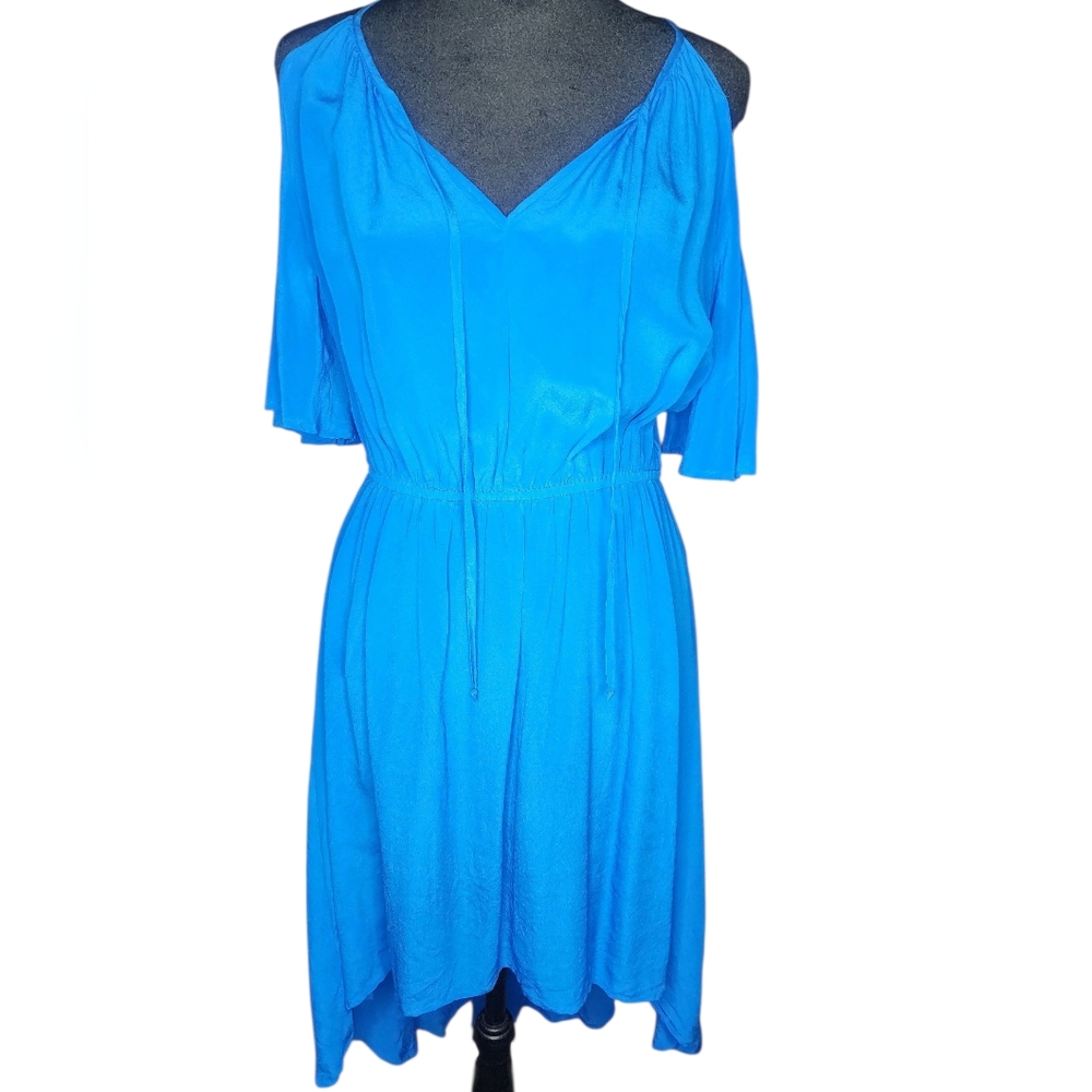 SYLK Assemetrical Silk Dress, Womens Medium